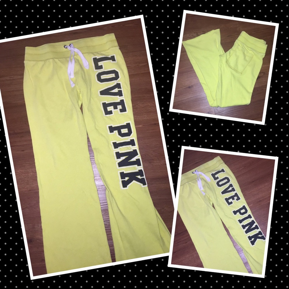 VS PINK Sweatpants Graphic SMALL